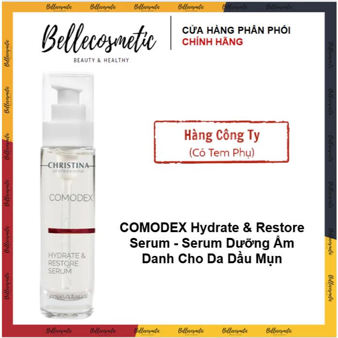 Christina Comodex Hydrate & Restore Serum 30ml - Serum Dưỡng Ẩm Cho Da Dầu Mụn Christina