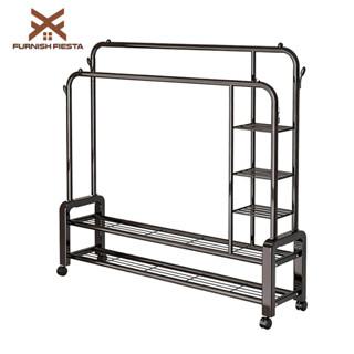 𝐅𝐔𝐑𝐍𝐈𝐒𝐇 𝐅𝐈𝐄𝐒𝐓𝐀 Giá Treo Quần Áo Cao Cấp Thép Cac Bon Kệ Treo Quần Ao Đa Năng Giàn Phơi Đồ Chắc Chắn