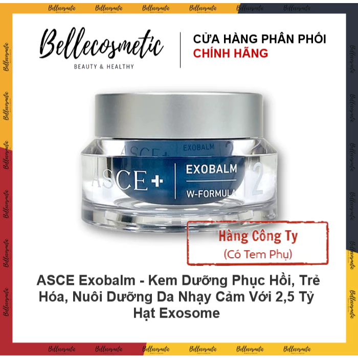 i Exosome ASCE Exobalm - Kem Dưỡng Phục Hồi, Trẻ Hóa, Nuôi Dưỡng Da Nhạy Cảm Với 2,5 Tỷ Hạt kv