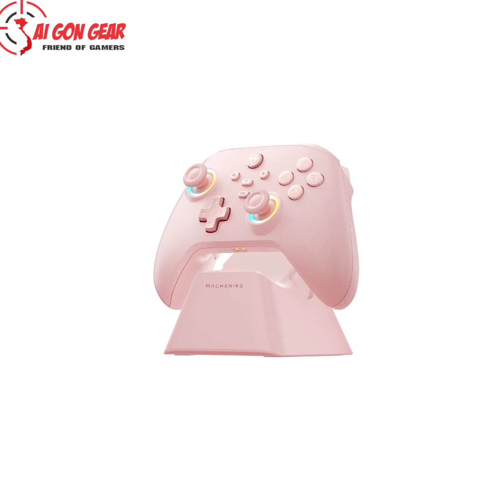 Tay cầm Machenike G3 v2  Tri-mode Pink
