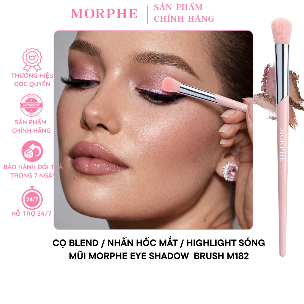 Cọ trang điểm blend mắt tán bầu mắt đẹp Morphe Eye Shadow M182