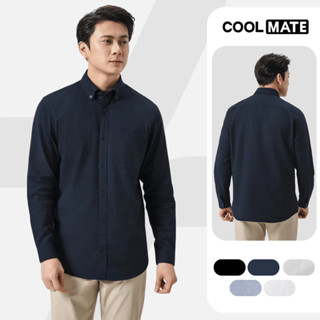   SALE TẾT Áo Sơ Mi nam Dài Tay Essentials Cotton mềm mại thoáng mát Áo mặc Tết Coolmate 