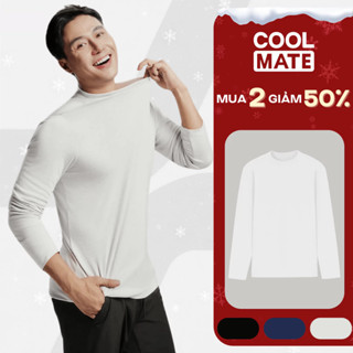   SALE TẾT-MUA 2 GIẢM 50% Áo giữ nhiệt Nam ExWarm Cổ thấp mềm mại giữ ấm tốt áo ấm thu đông Coolmate 
