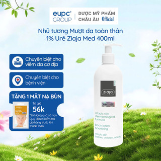  Nhũ tương Mượt da toàn thân 1% Urê Ziaja Med 400ml 
