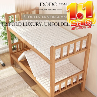  DODO Nệm Gấp Gọn Gấp 3 Dày 6cm 10cm Nệm Cao Su Non Ký Túc Xá Sinh Viên 