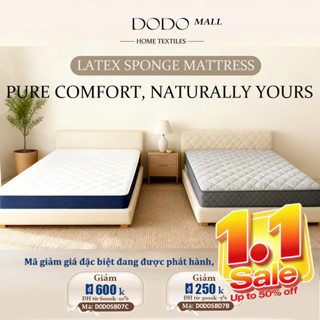  Dodo Nệm Cao Su Non 6cm 9cm Nệm 1m2x2m Gấp Gọn Dễ Cất Chống Đau Lưng COD 