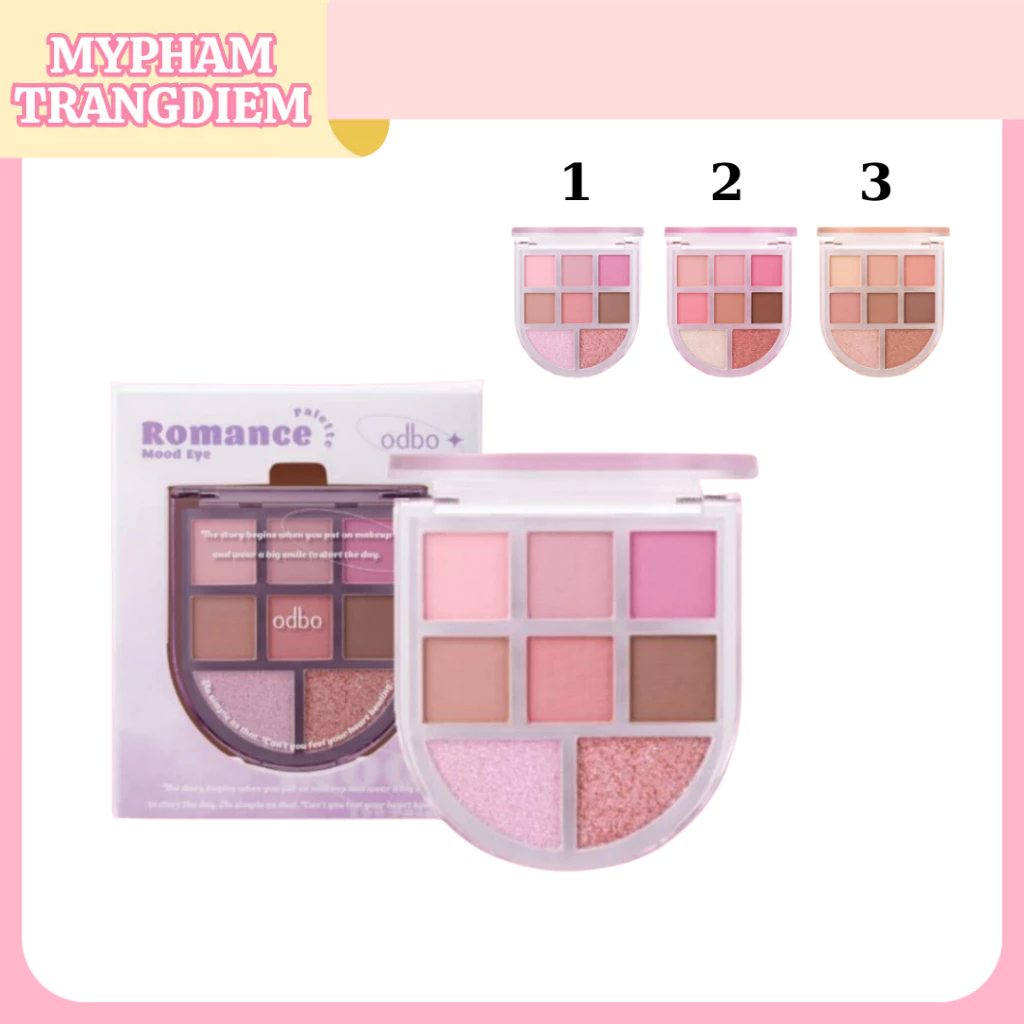 Bảng Màu Mắt 8 Ô Odbo Romance Mood Eye Palette OD2023