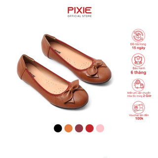 Giày Búp Bê Bệt Da Thật Êm Pixie X424