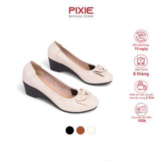  Giày Búp Bê Nữ Đế Xuồng 5cm Da Thật Pixie X461 
