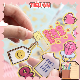 Sticker dán điện thoại siêu dễ thương, hình dán trang trí sổ tay và nhiều vật dụng