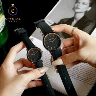 [ Tặng Box ] Đồng Hồ Cặp Đôi D.W, Size 32-40mm, Máy Pin, Dây Silicone Cực Bền, Chống Nước 3ATM, Bảo Hành 3 Tháng