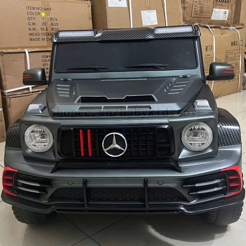 [Hoả Tốc] Ô Tô Điện G63 SMT778 6 Bánh 6 Động Cơ Liền Bánh Trục Vuông, Ghế Da, Bánh Cao Su, Sơn Tĩnh 