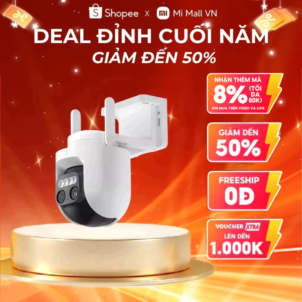 Camera Ngoài Trời Xiaomi Outdoor Camera CW700S – Zoom 9X - Xoay 360 Độ - Phiên Bản Quốc Tế