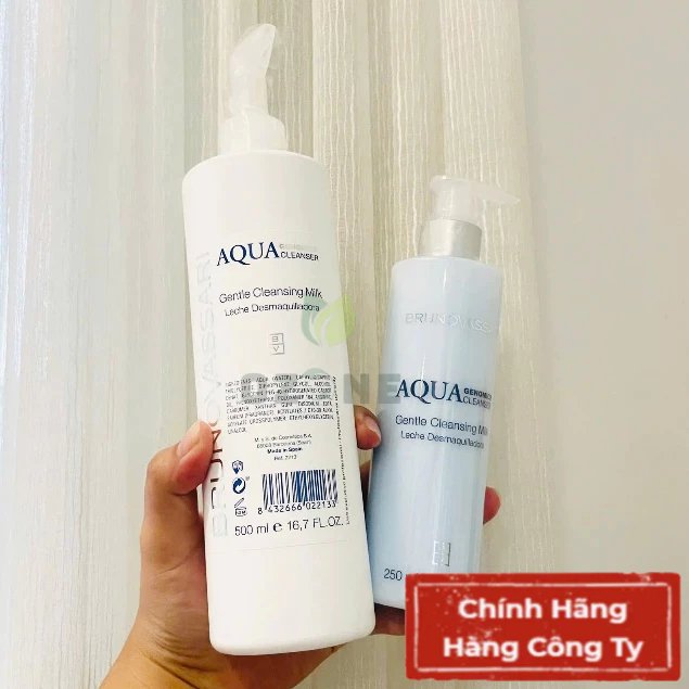 Aqua Genomics Cleansing - Sữa Rửa Mặt Cho Da Khô Bruno Vassari Cleanser Gentle Milk Dưỡng Ẩm