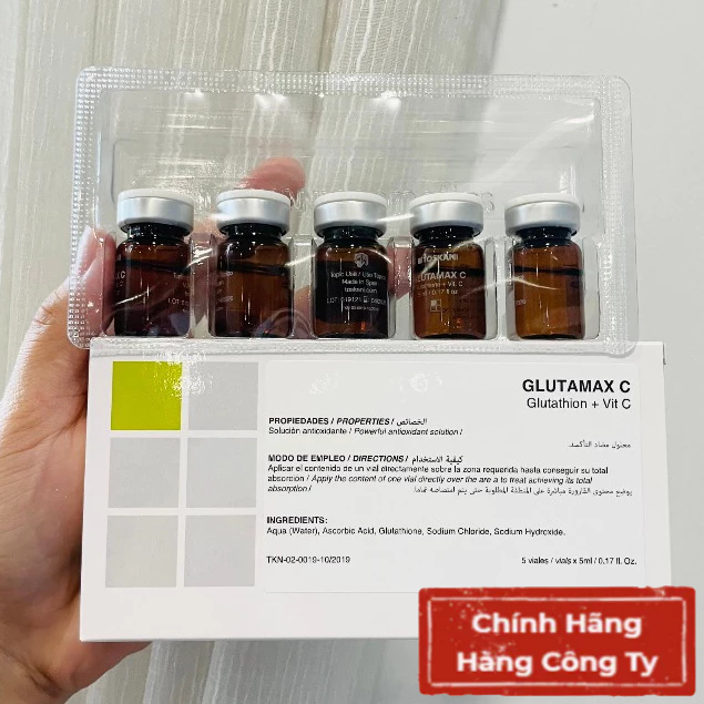 [Tem cty] Tinh Chất Trắng Da, Mờ Nám, Thâm, Tàn Nhang - Toskani Glutamax C - Ozone skincare