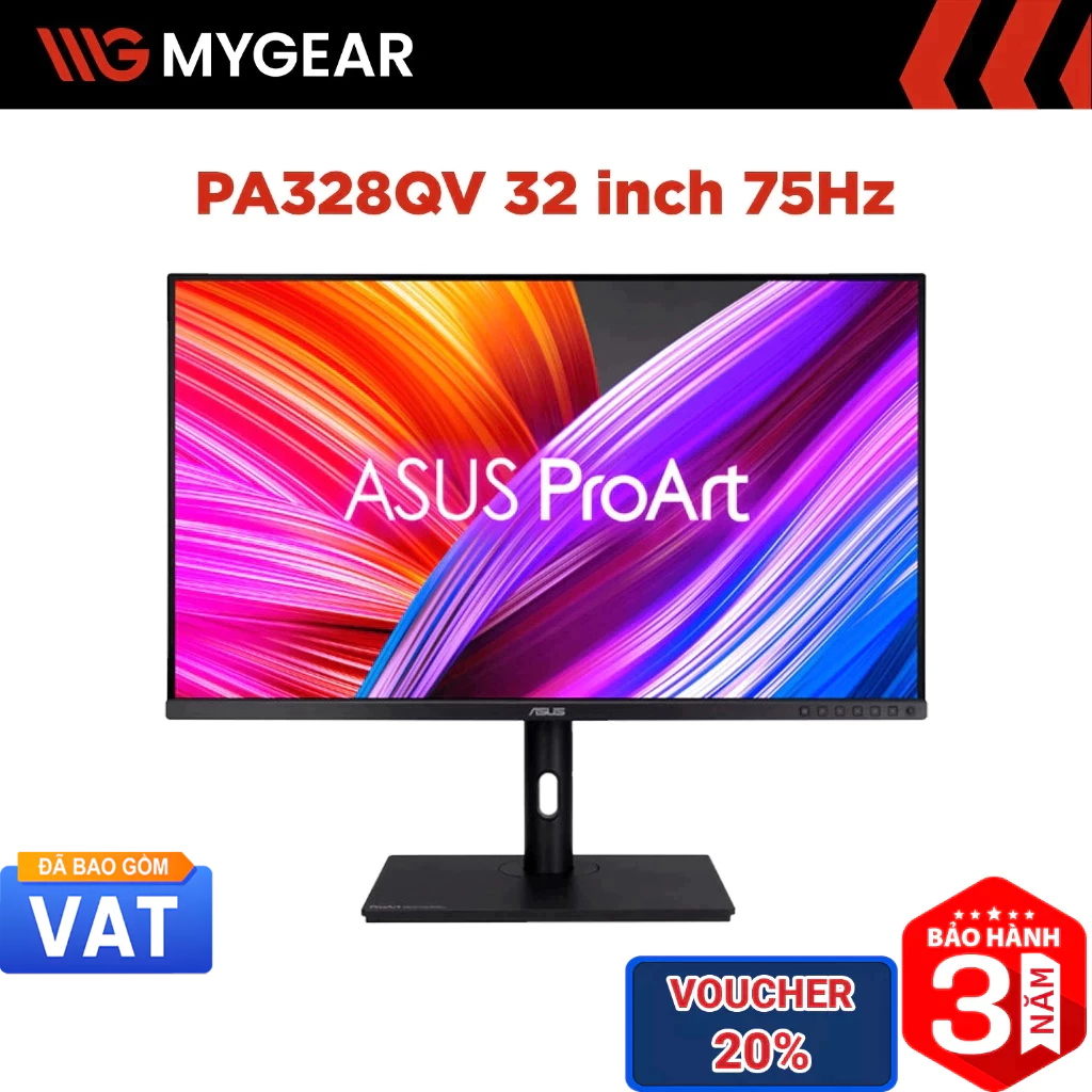 Màn hình Đồ hoạ ASUS ProArt Display PA328QV 31.5 inch 2K QHD 75Hz 5ms IPS