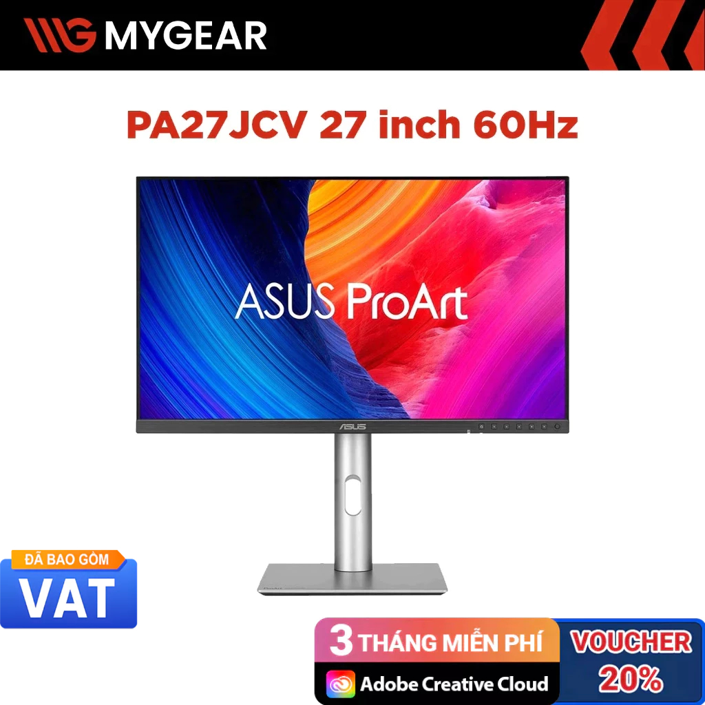 Màn hình Đồ hoạ ASUS ProArt Display PA27JCV 27 inch 5K 60Hz 5ms IPS