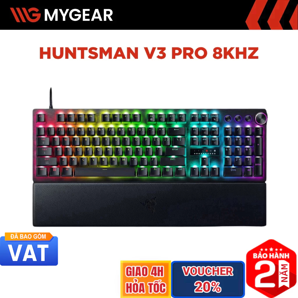 Bàn phím cơ Razer Huntsman V3 Pro 8KHz