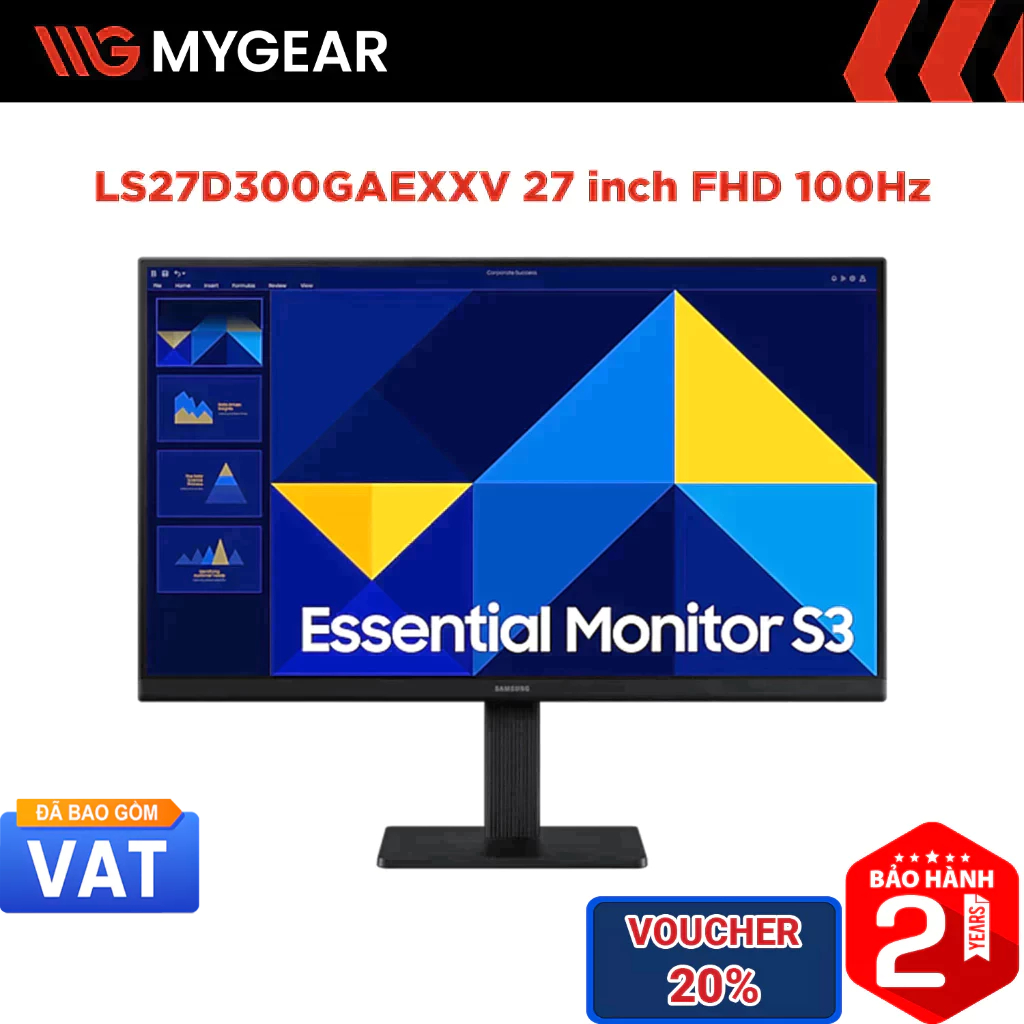 Màn hình Samsung LS27D300GAEXXV 27 inch FHD 100Hz 5ms IPS