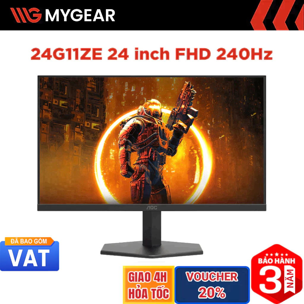 Màn hình Gaming AOC 24G11ZE 24 inch Full HD 240Hz 0.3ms Fast IPS