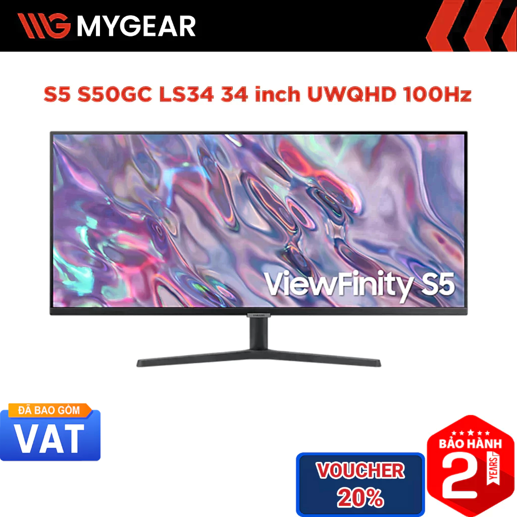 Màn hình Samsung ViewFinity S5 S50GC LS34C500GAEXXV 34 inch UWQHD 100Hz VA
