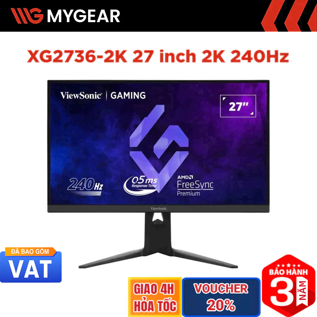 Màn hình Gaming ViewSonic XG2736-2K 27 inch 2K 240Hz 1ms IPS