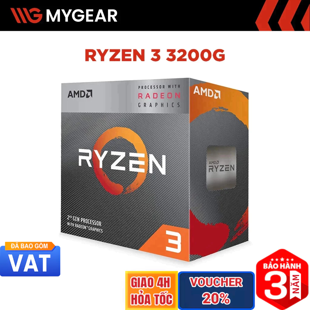 CPU AMD Ryzen 3 3200G 4 Nhân 4 Luồng