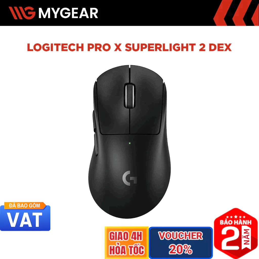 Chuột không dây Logitech PRO X SUPERLIGHT 2 DEX