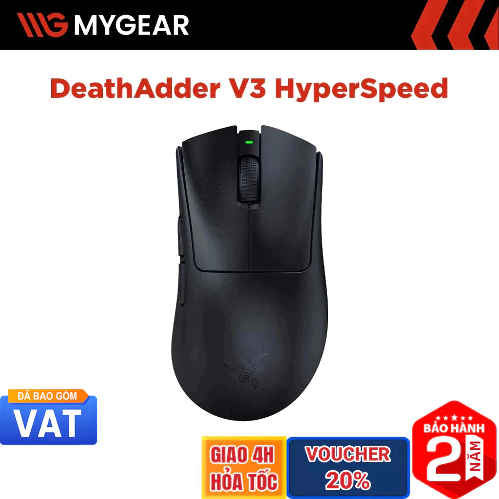 Chuột không dây Razer DeathAdder V3 HyperSpeed 8000Hz