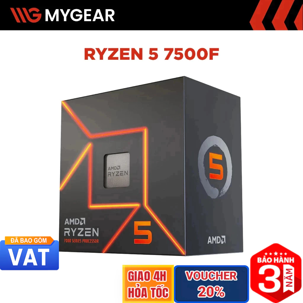 CPU AMD Ryzen 5 7500F 6 Nhân 12 Luồng