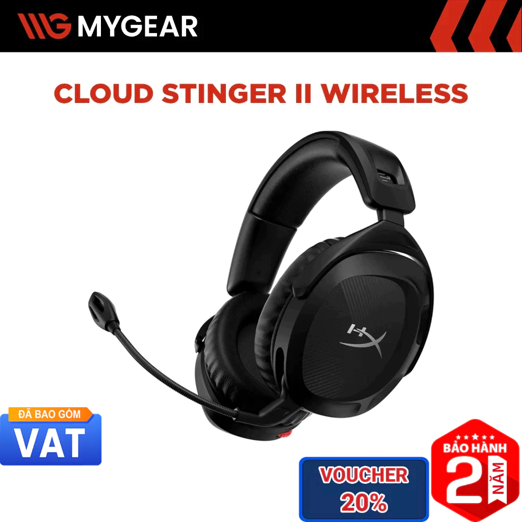 Tai nghe Gaming Over-Ear HyperX Cloud Stinger II Wireless