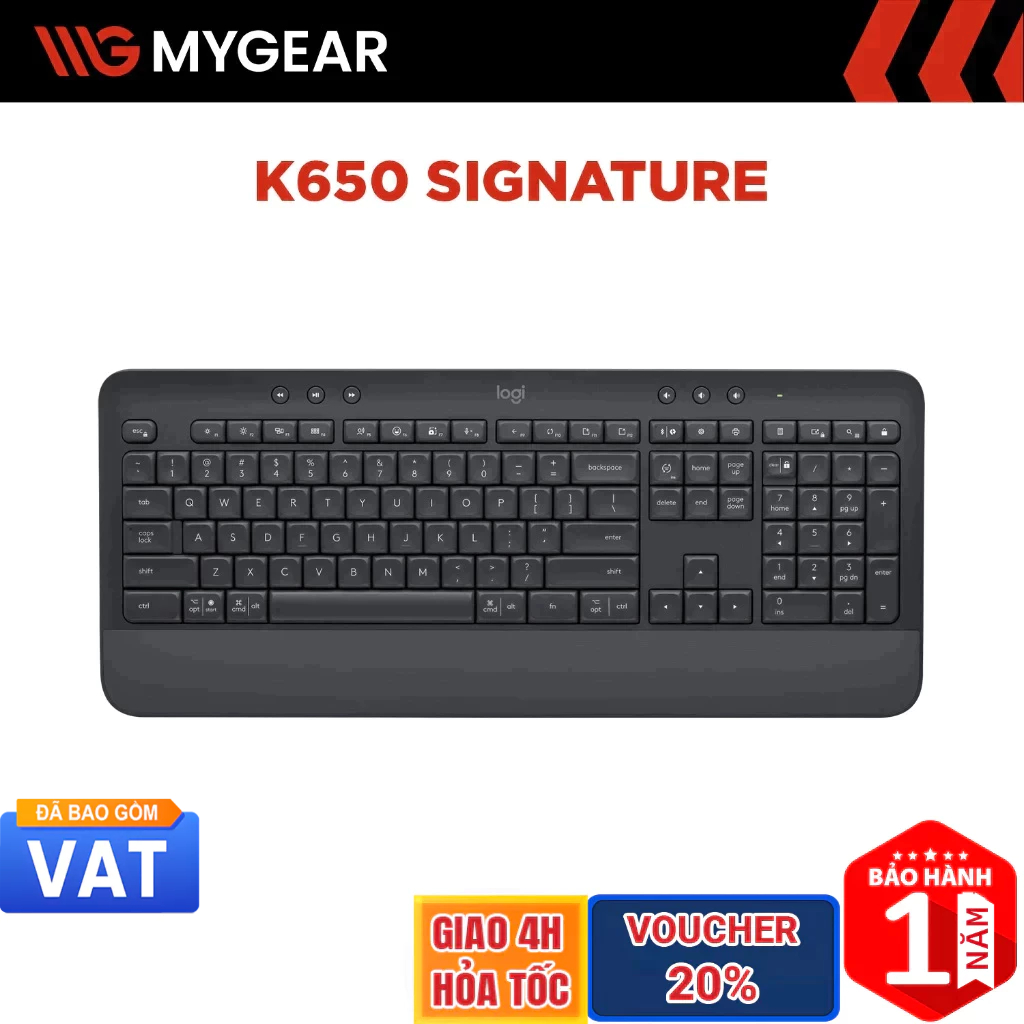 Bàn phím Logitech Signature K650 Wireless Bluetooth
