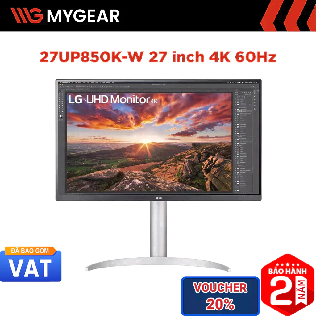 Màn hình LG 27UP850K-W 27 inch 4K 60Hz 5ms IPS