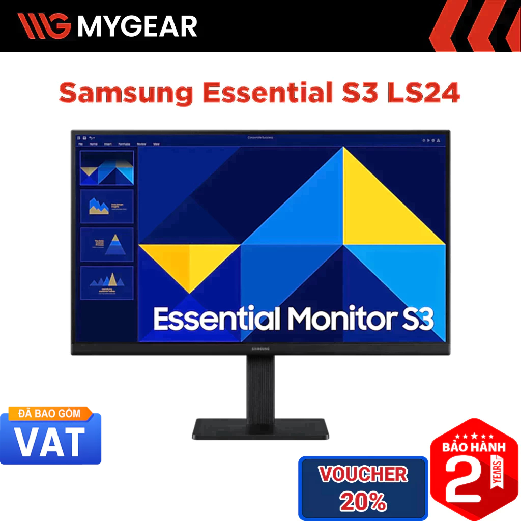 Màn hình Samsung LS24D300GAEXXV 24 inch FHD 100Hz IPS