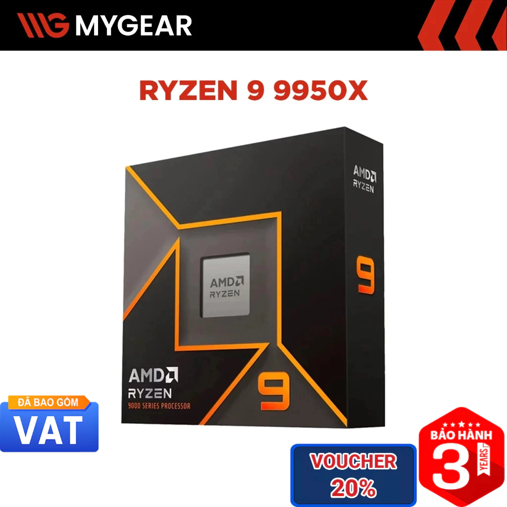 CPU AMD Ryzen 9 9950X 16 Nhân 32 Luồng