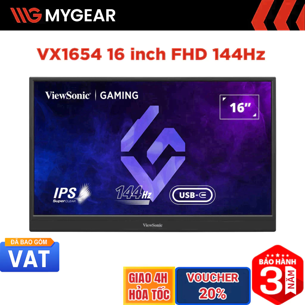 Màn hình di động ViewSonic VX1654 16 inch FHD 144Hz 3ms IPS