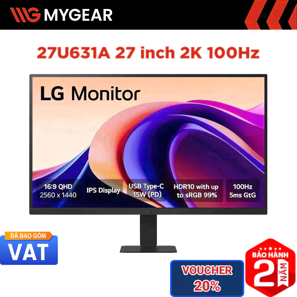 Màn hình LG 27U631A-B.ATVQ 27 inch 2K 100Hz IPS USB-C