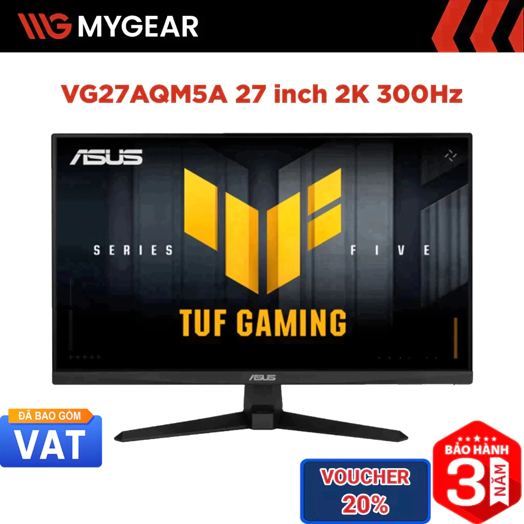 Màn hình Gaming ASUS TUF Gaming VG27AQM5A 27 inch 2K QHD 300Hz 0.3ms Fast IPS ELMB Sync
