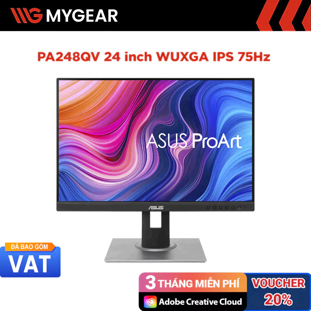 Màn hình đồ họa ASUS ProArt PA248QV 24 inch FHD 75Hz 5ms IPS