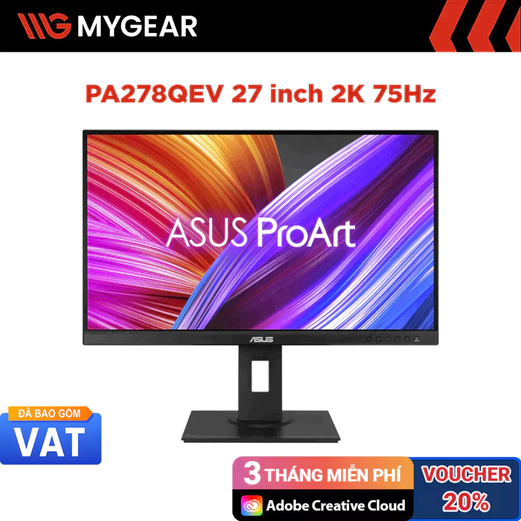 Màn hình đồ họa ASUS ProArt PA278QEV 27 inch 2K 75Hz 5ms IPS