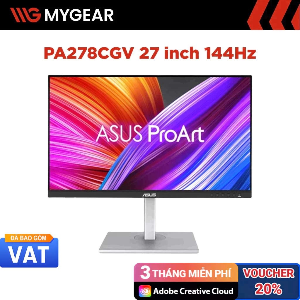 Màn hình Đồ hoạ ASUS ProArt Display PA278CGV 27 inch 2K QHD 144Hz 5ms IPS