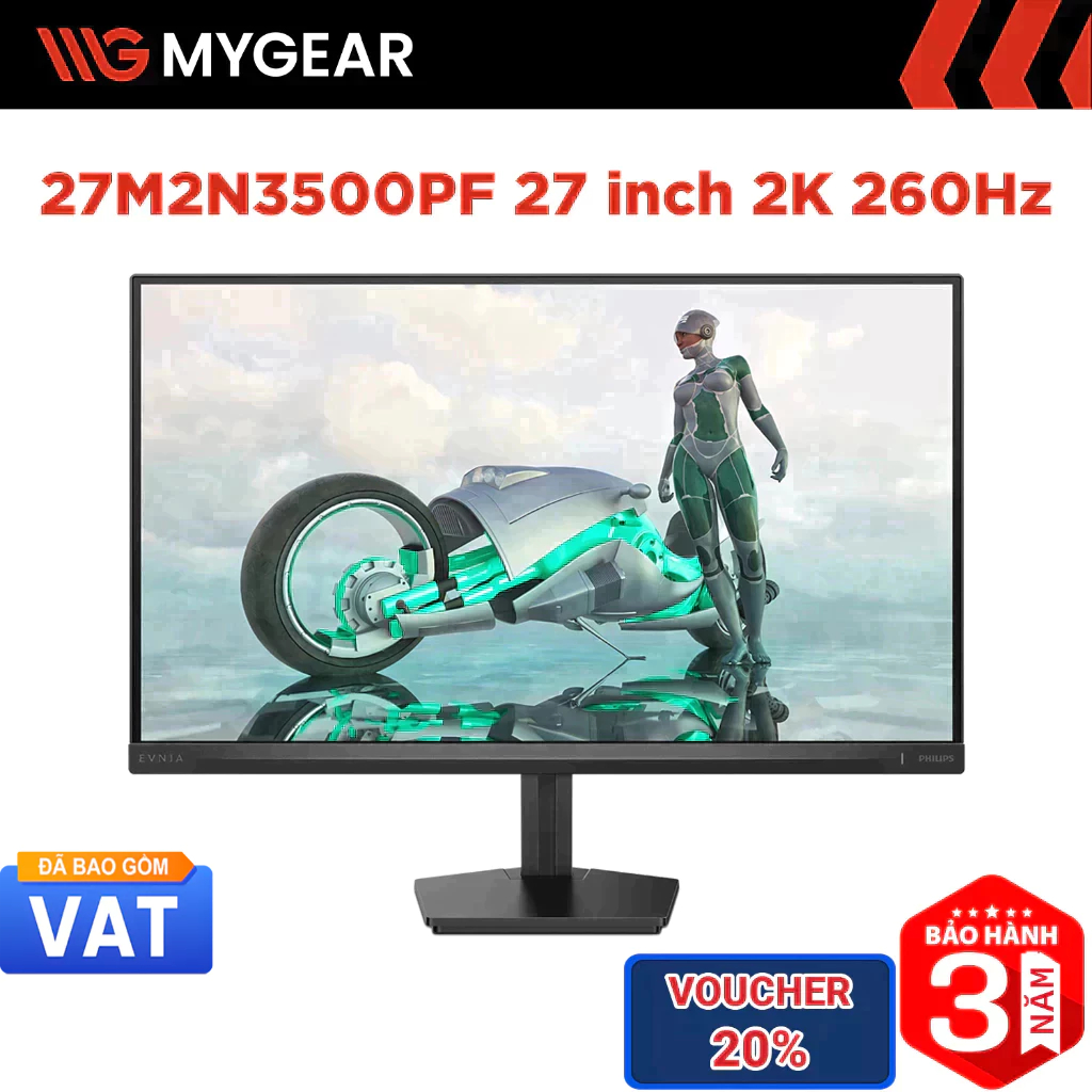 Màn hình Gaming Philips 27M2N3500PF/71 27 inch 2K 260Hz 0.3ms IPS