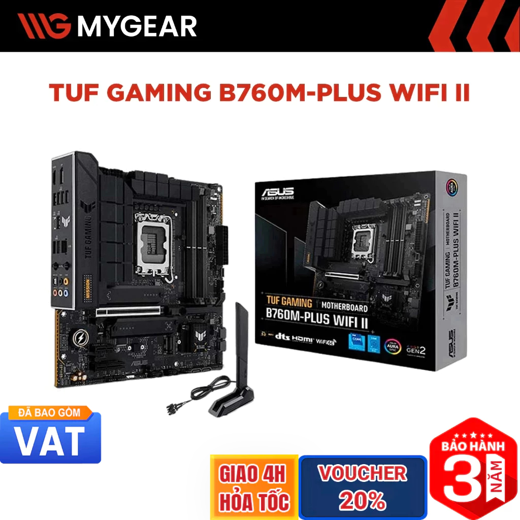 Mainboard ASUS TUF GAMING B760M-PLUS WIFI II DDR5