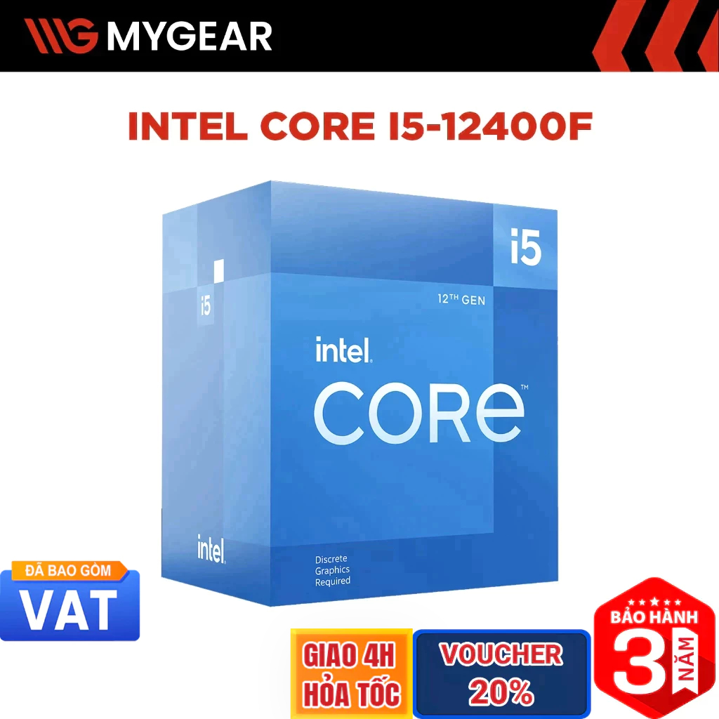 CPU Intel Core i5-12400F 6 nhân 12 luồng (Tray)