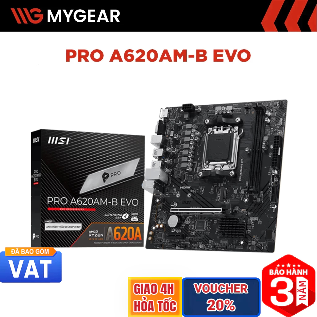 Mainboard MSI PRO A620AM-B EVO DDR5 AM5