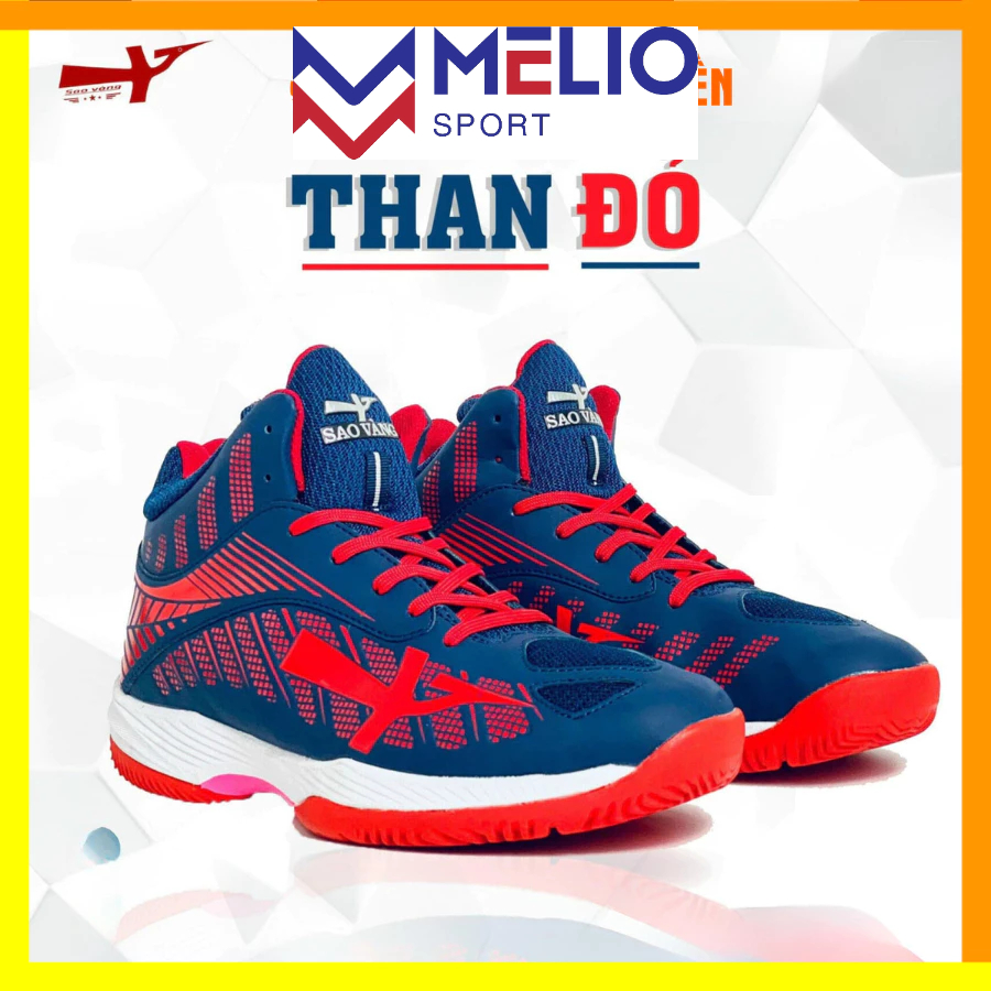 Giày Sao Vàng 301 Chính Hãng, Giày Bóng Chuyền Cao Cấp, Giày Cổ Cao Đế Cao Su Bền Bám Sân Tốt