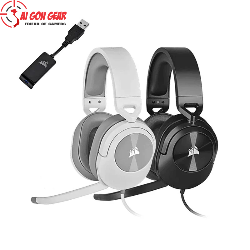 Tai nghe Corsair HS55 Surround Carbon/White