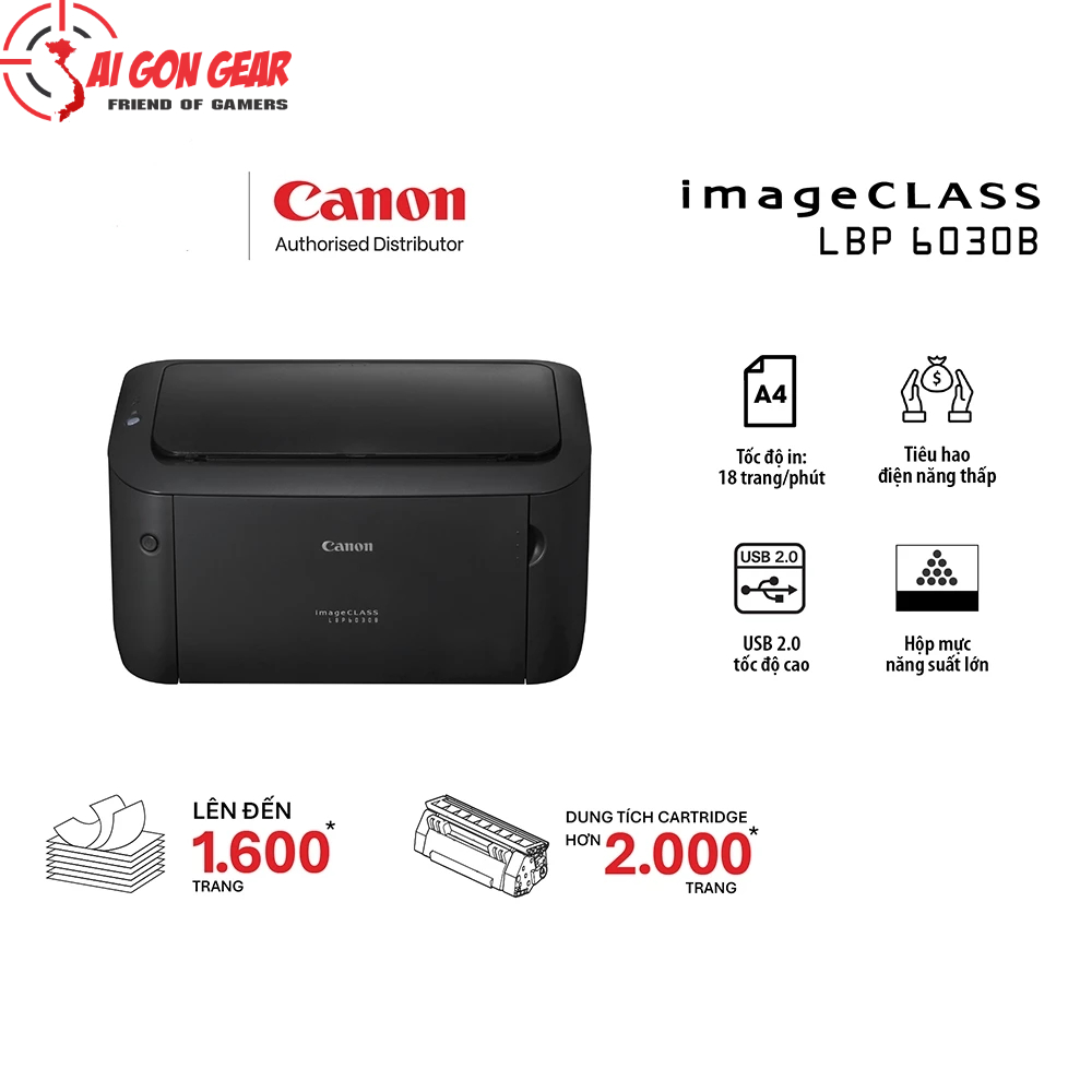 Máy In Canon LBP6030 (Trắng/Đen)