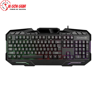 Bàn phím chuột Motospeed S69 Gaming Membrane Keyboard Wired 108 Keys LED Blackit (Bàn phím cao su)