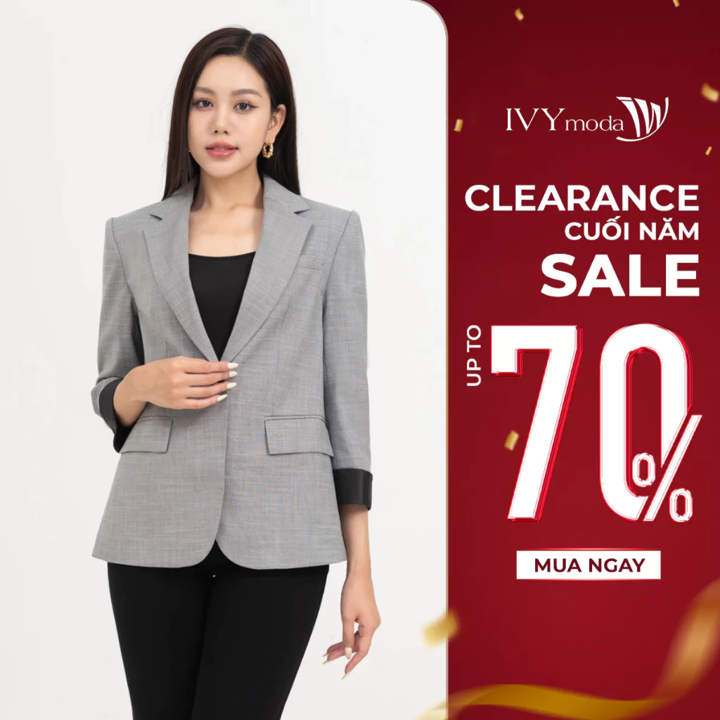 Áo blazer kẻ nữ IVY moda MS 67B8457